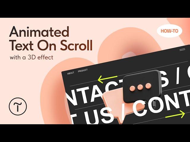How To Animate Text On Scroll With a 3D Effect On Tilda