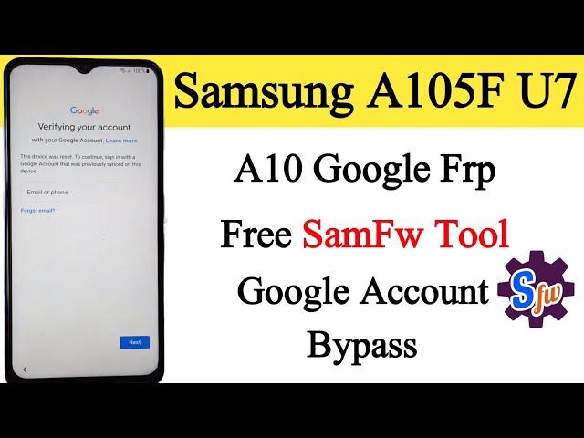 Samsung A105F frp bypass | samsung A10 A105F frp bypass Samfw tool