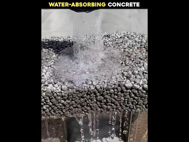 Water-Absorbing Concrete #facts #science #interestingfacts #shorts