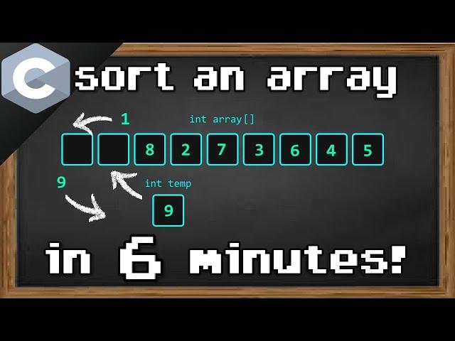 C sort an array 