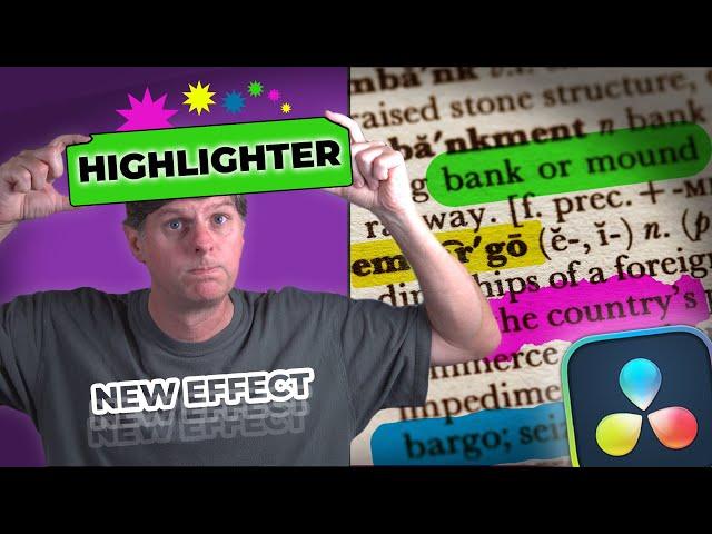 10 Awesome Highlighter Effects | Davinci Resolve Free Effects