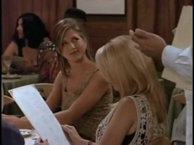 Friends - Everyone orders in the restaurant