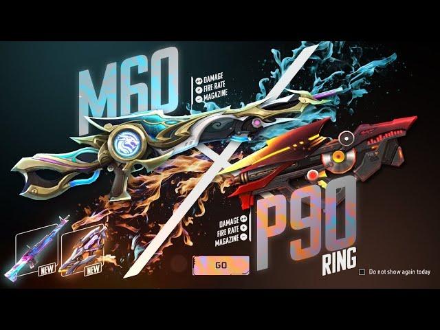 P90 X M60 Ring Event Free Fire || New Ring Event Unlock || FF New Event Today || New Ring Event 2024