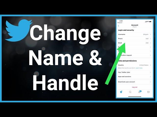 How To Change Your Twitter Display Name And @ Handle