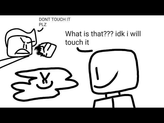 "Noob touch the goo" Transfur Infection animation meme