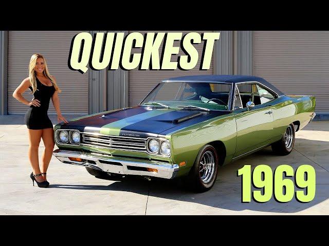 10 QUICKEST Muscle Cars of 1969 | What They Cost Then vs. Now