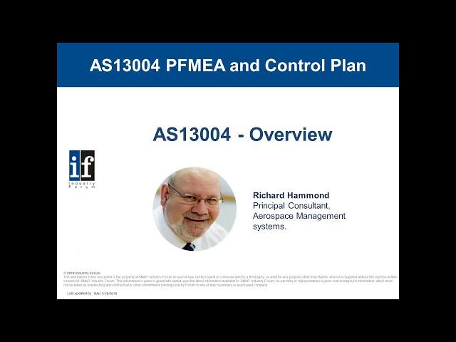 AS13004 Process Failure Modes and Effects Analysis and Control Plan