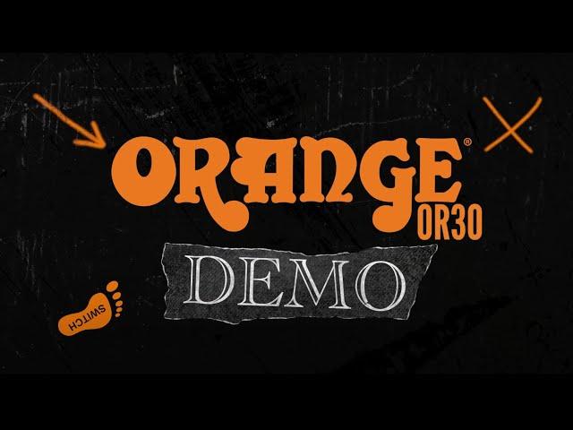 Orange OR30 demo by Jam in the Van