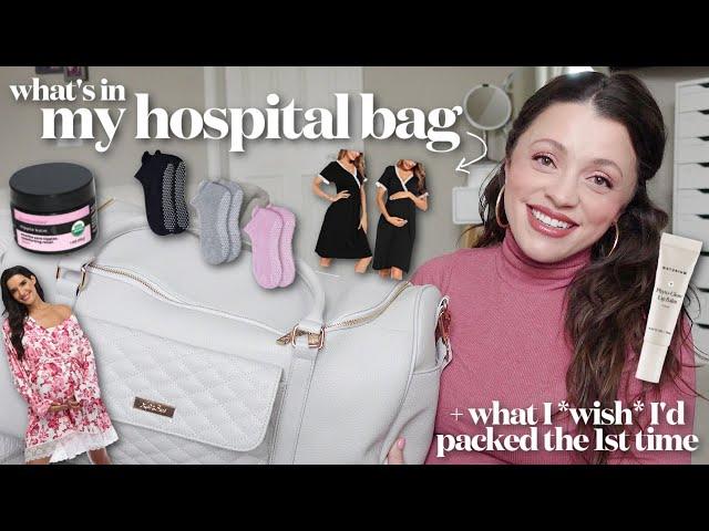 MY HOSPITAL BAG (2nd time!) - what I *WISH* I packed the 1st time + the PERFECT going-home outfit