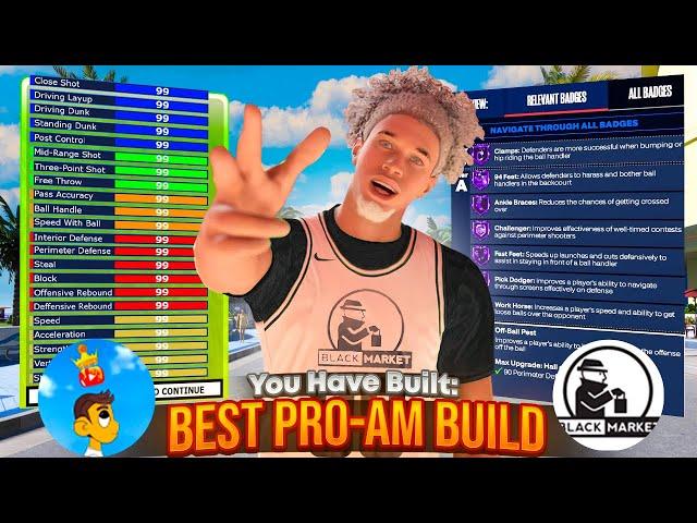 BEST PRO AM PF/BACKEND BUILD on NBA 2K24! SWAG’S SPEEDBOOSTING DEMIGOD PF PRO AM BUILD!