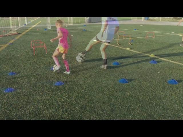 Soccer skills-ball control, 1v1 moves and agility-The FutboLab Soccer school training video