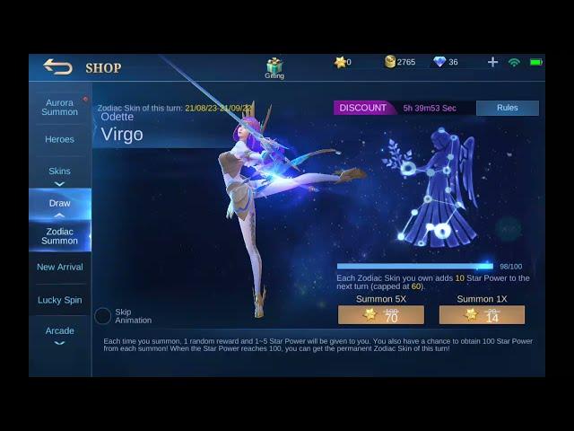 LETS CLAIM REVAMP ODETTE VIRGO ZODIAC 