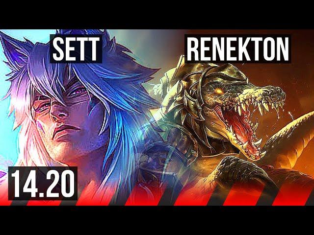 SETT vs RENEKTON (TOP) | Dominating | EUW Master | 14.20