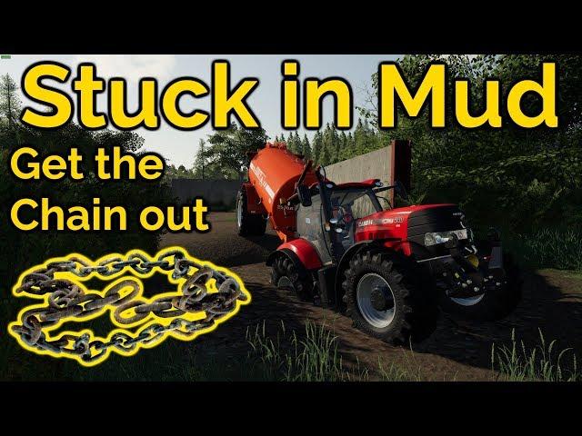 stuck in mud (WIP map) - FS19 (unrealistic)