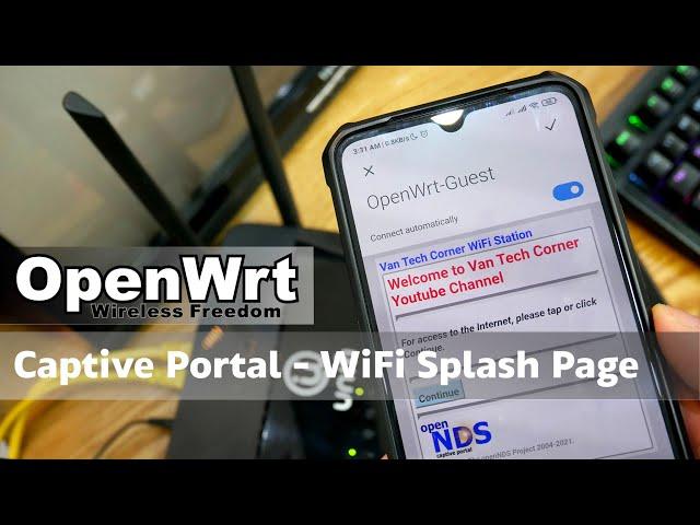 OpenWRT - Captive Portal - WiFi Splash Page