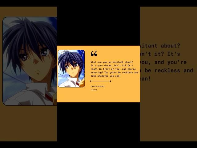 Wise Quote From Tomoyo Okazaki Of Clannad