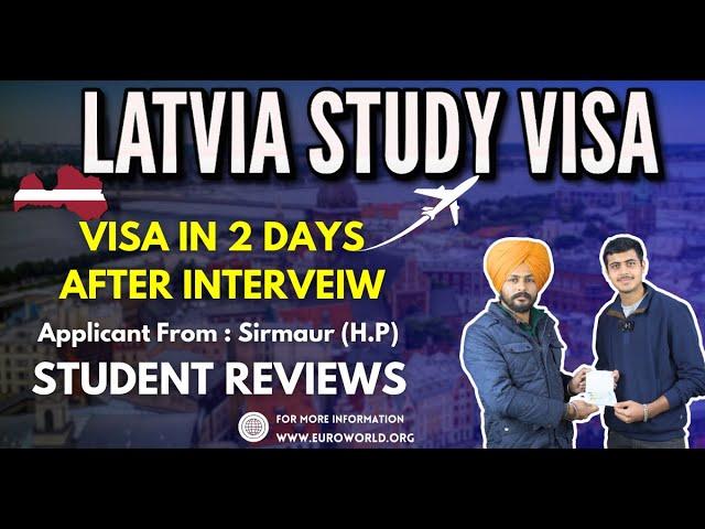 Lativa Study Visa Approved In 2 Days | Latvia Student Visa Complete Process | Study In Latvia 2024