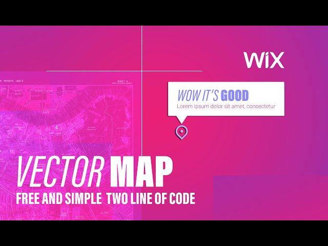 How to use vector map on wix webstie only Html css and Js