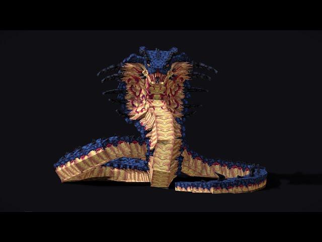 SoloCraft: Blue Venom Fanged Kasaka [Mythicmobs x Modelengine] #minecraft #sololeveling