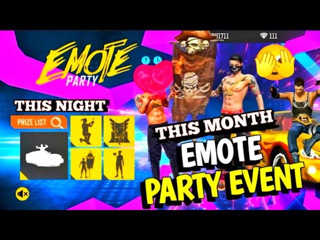 Emote Party Event Return | Emote Party Event Free Fire | Free Fire New Event | FF New Event,