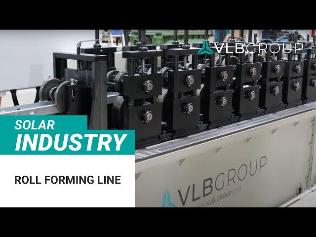 Full automatic roll forming line for solar structures