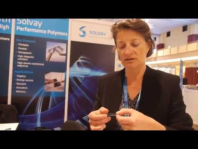 Solvay Piezoelectric Materials for Sensors and Actuators shown at IDTechEx Show!