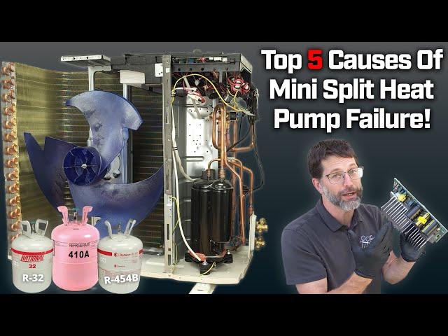 TOP 5 CAUSES of Mini Split Heat Pump FAILURE!