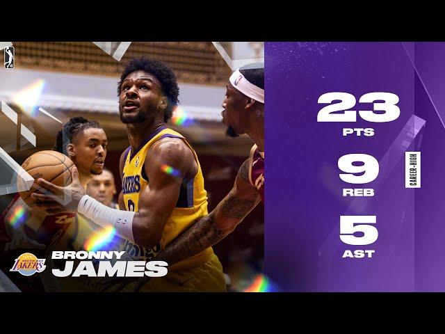 Bronny James GOES OFF for 23 PTS, 9 REB & 5 AST vs. Charge!