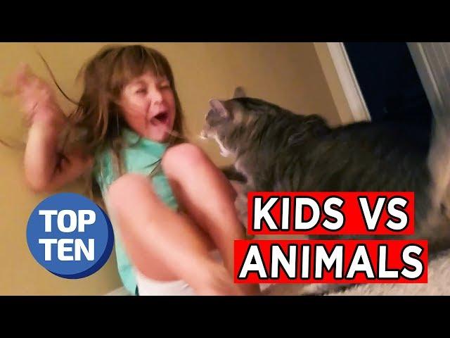 Top 25 Kids vs. Animals Moments | Ultimate Funny Pets Fails Compilation March 2018 | Top 10 Daily