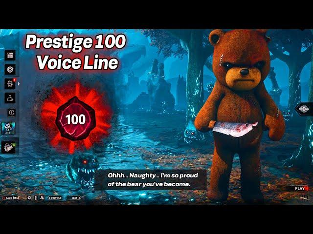 Naughty Bear Prestige 100 Voice Line