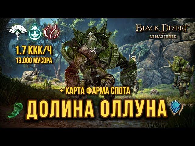 [BDO] 🟢 Долина Оллуна - Полный гайд / забаф / карта спота / рекомендации.