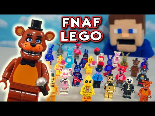 FNAF LEGO EVERY SINGLE BOOTLEG McFarlane Toys Mini Figures! Five Nights at Freddy's