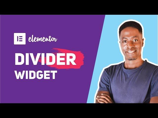 How the Elementor Divider Widget Works