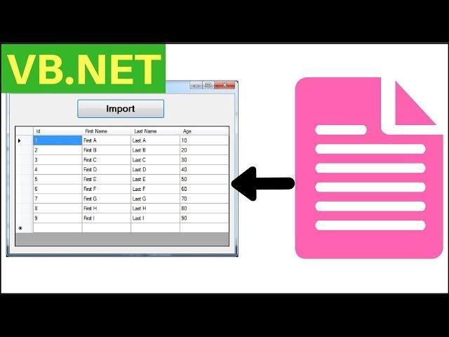 VB.Net - How To Import Text File Data Into Datagridview In VB.Net [ With Source Code ]