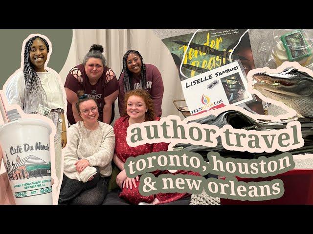 Writing Vlog: Big Author Travel Month - Toronto, Houston, and New Orleans [CC]