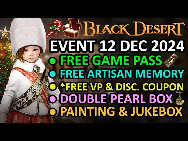 FREE GAME PASS, *VP & Disc. Coupon, DOUBLE PEARL BOX 1+1 Sales (BDO Event Recap, 12 DEC 2024) Update