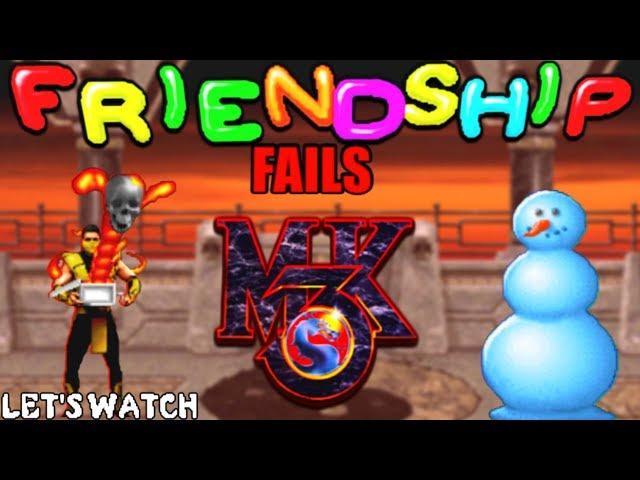 Scorpion & Sub-Zero REACT - MORTAL KOMBAT 3 FRIENDSHIP FAILS | MKX PARODY REACTION!