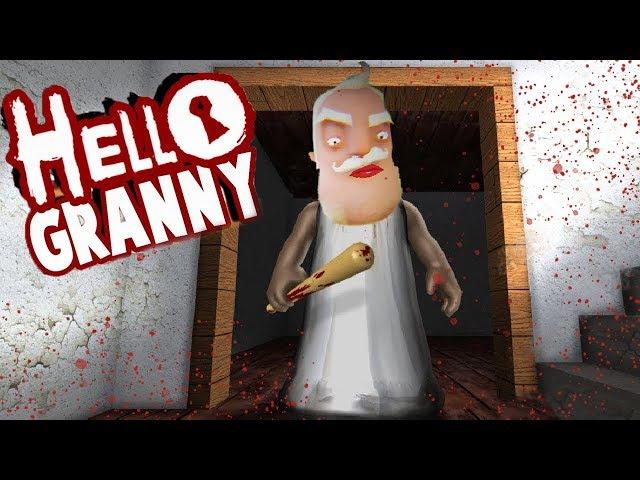 ПРИВЕТ СОСЕД СТАЛ ГРЕННИ?! Безумный Мод Granny в игре Hello Neighbor Крабокот