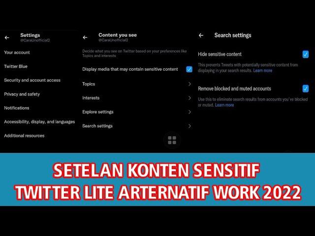 How to Set Twitter Lite's Sensitive Content to Be Translucent