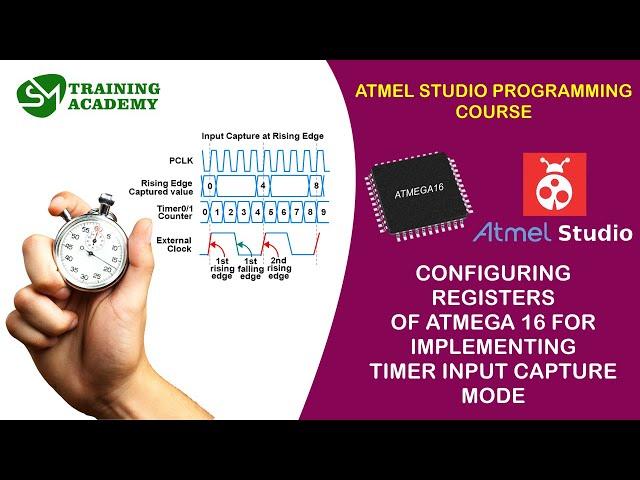 REGISTER CONFIGURATION FOR TIMER INPUT CAPTURE IN ATMEGA16  | ATMELSTUDIO PROGRAMMING COURSE | T- 24