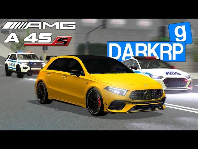 MERCEDES A45S AMG CONTRE LA POLICE (printer dans le coffre) GMOD DarkRP