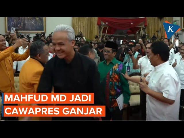 Megawati Umumkan Mahfud MD Jadi Cawapres Ganjar Pranowo