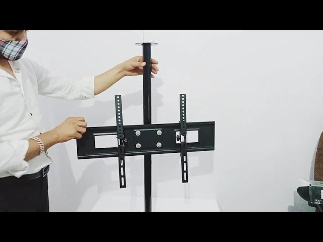 360 degree rotation led tv stand for partition use.