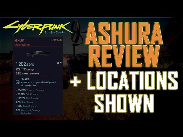 Cyberpunk 2077 - Crafting Spec: Ashura Legendary Sniper Rifle Location + Review