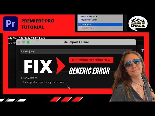 How to FIX the Importer Reported a GENERIC ERROR in Premiere Pro