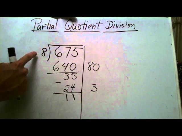 Partial Quotient Division