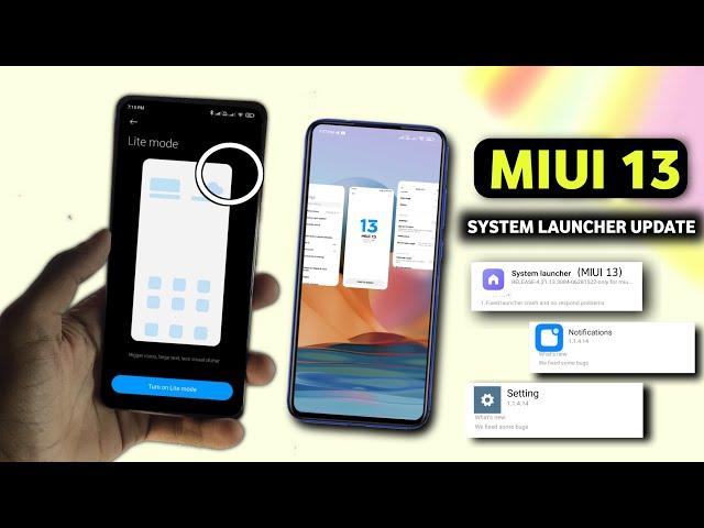 MIUI 13 System Launcher Update (System Apps Update) | MIUI 13 System Launcher