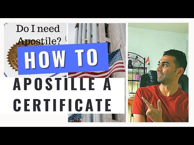 HOW TO APOSTILLE your Marriage or Birth Certificate in USA | For OCI Card process | Easy Step Guide