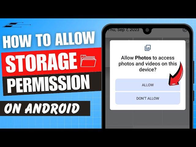 How to Allow Storage Permission in Android | Give Storage Permission Android 