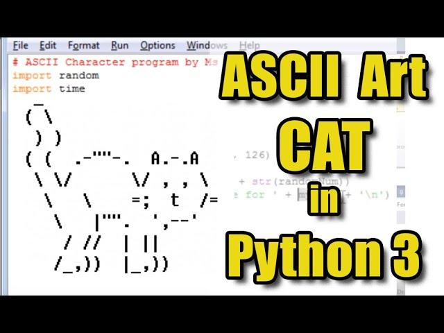 ASCII Art Cat in Python 3